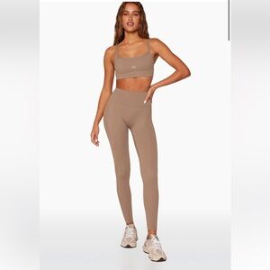 Set Active Sportbody Tan High Waist 7/8 Leggings (size XS)